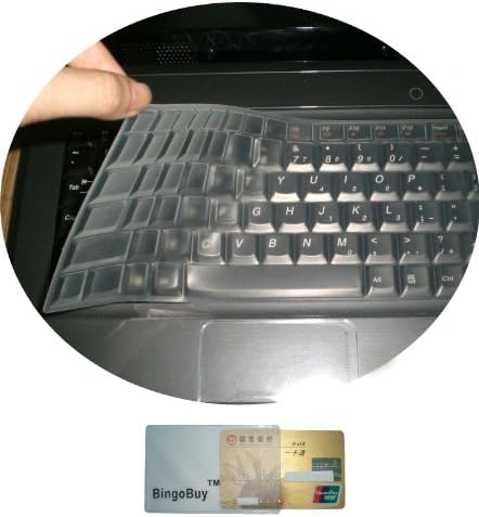 Bingobuy Layout Protetor de teclado Cobertão de pele para 15,6 '' Dell Inspiron 15-3565 15-7559 15-7588 15-3552 15-5555 15-7567 15-7577 15-5570 17-5770 17-5755 17-5759 com cartão