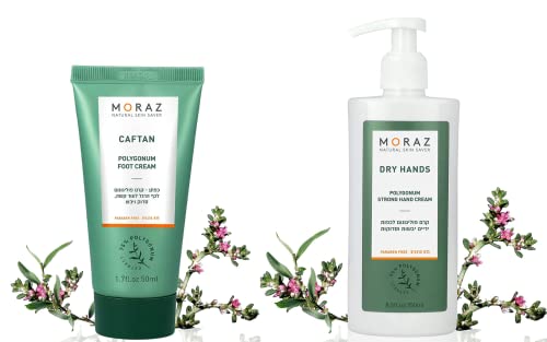 Moraz Ferbal Foot & Hand Cream Pacote para saltos e mãos rachadas seca | Hidrate, nutrir e proteger sua pele com o melhor pacote de cuidados com a pele