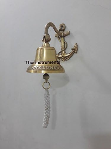 ThorInstruments 6 Titanic 1912 London Brass Ship Bell Anchor Decoração