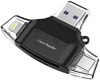 BOXWAVE SMART GADGET Compatível com Umidigi Bison X10 Pro - AllReader SD Card Reader, MicroSD Card Reader SD Compact USB para Umidigi Bison X10 Pro - Jet Black