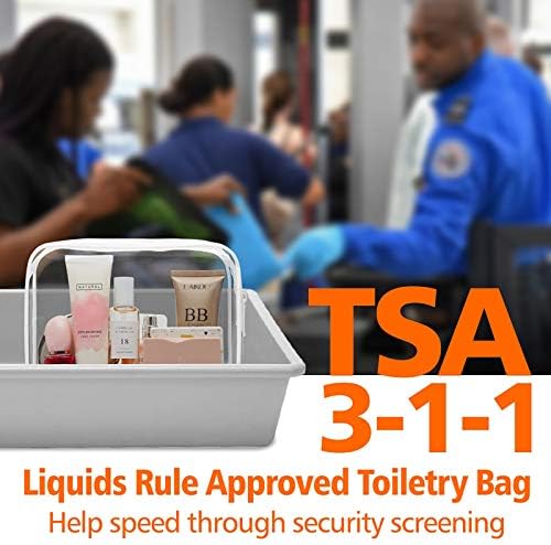 Packism TSA Bolsa de higiene pessoal aprovada e mochila clara, sacolas de higiene clear, grande mochila clara PV PV C S