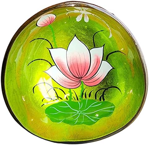 Ladia Coconut Bowl - tigela artesanal, natural, decorativa - tigela multiuso - tigela de iogurte - tigela de chaves reutilizáveis
