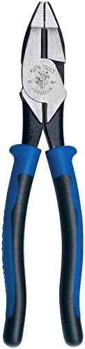 Klein Tools J20008 alicate, cortadores laterais de 8 polegadas, alicates de alavancagem de alta alavancagem cortado ACSR, parafusos,
