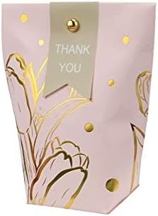 Bolsa de papel de presente de Bybycd Bolsa de papel de bronzeamento agradecimento de chocolate de aniversário Favor de material de