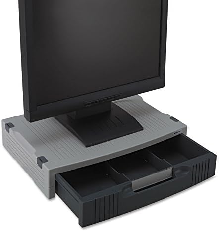 NONREA 55000 Monitor Básico LCD Stand, 15 x 11 x 3, cinza claro/carvão vegetal