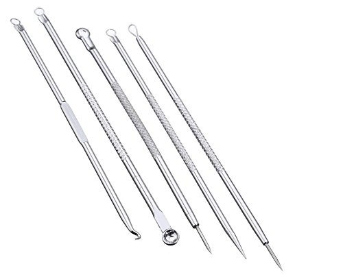 7pcs extrator de negra de negra de mancha de acne pimple rusove de removedor de cuidados faciais