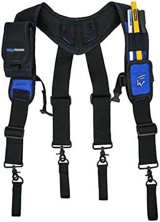 Melotough Tool Belt Suspenders Bag Suspenders Suspenders Suspenders de Correia de Trabalho acolchoados para serviço pesado