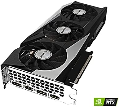 Gigabyte geForce RTX 3060 Ti Gaming OC Pro 8G Cartão gráfico, fãs de Windforce 3x, LHR, 8GB 256 bits GDDR6, GV-N306TGAMINGOC PRO-8GD R3 Cartão de vídeo R3