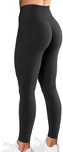 Um treino AGROSTE Leggings para mulheres Scrunch Butt Leggings Booty High Wistist