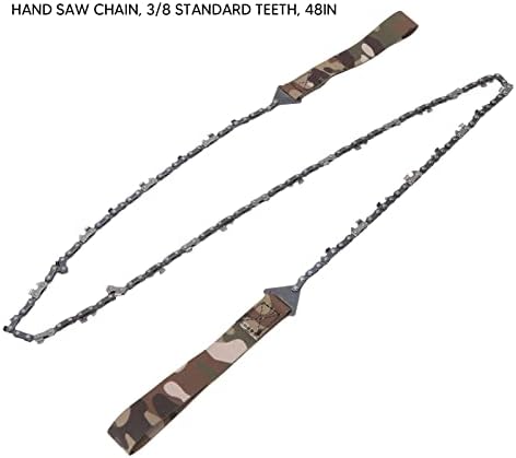 SAW CHINED SAW, confortável para agarrar o pano de camuflagem 65 serra de corrente de aço manganês 48in com bolsa de armazenamento