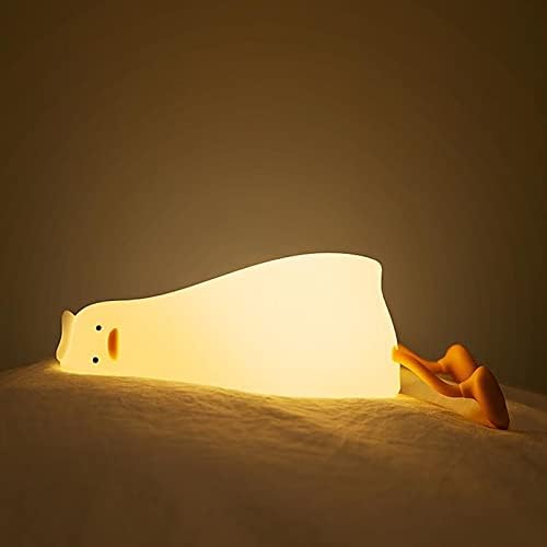 Lâmpada de pato de pato mole LED LED, pato fofo, pato, lanterna de pato deitado de pato liso, luz da noite, lâmpada de cabeceira