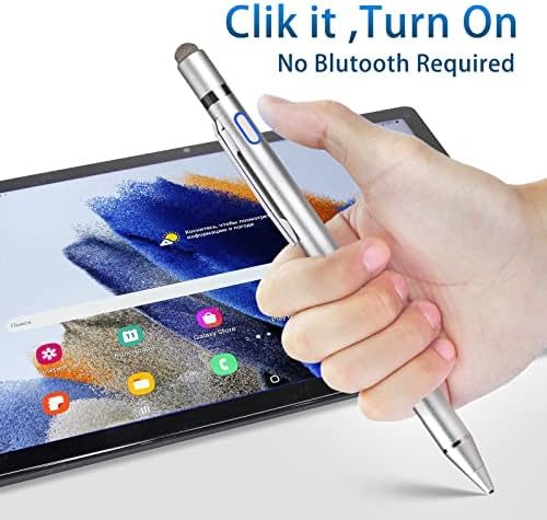 Stylus para Samsung Galaxy Tab A 10.1/10.5/8 polegadas 2022 Lápis, lápis digital recarregável Evach com canetas estilistas de ponta Ultra Fine de 1,5 mm para Samsung Galaxy Tab A 10.1/10.5/8 polegadas 2022, cinza