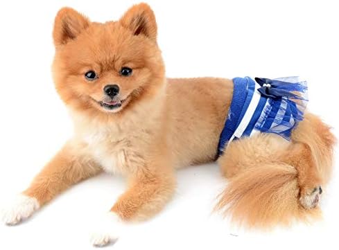 Selmai adorável shorts fisiológicos para cães para cães fêmeas em calças de calça de gatinha lavável para cachorros reutilizáveis