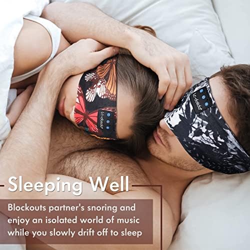 Fones de ouvido sem fio do sono sem fio Bluetooth, música esportiva de música para dormir, correr, treino, ioga, fones de ouvido dormindo