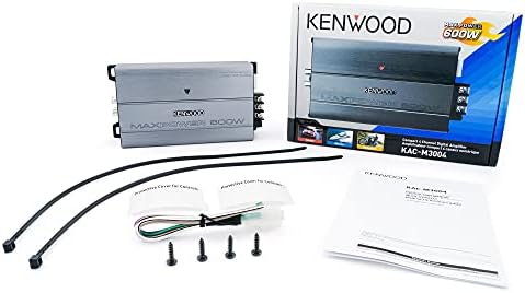 Kenwood KAC-M3004 Compact 600W Carro de 4 canais/marinho/Powersports Digital Amplifier