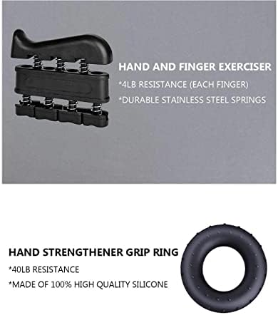 YFDM Resistance Bands Grip for Forcenener Set Kit de treino Anel de treinamento Anel de treinamento Anel ajustável Gripper manual