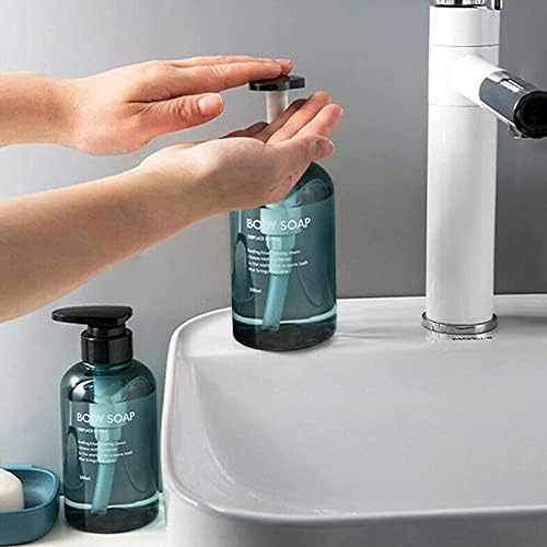 Shampoo e dispensador de condicionador bomba de banheiro BOMOME Ocean Blue Bottles Recilabilable Cosmetic Bomba Dispensadores