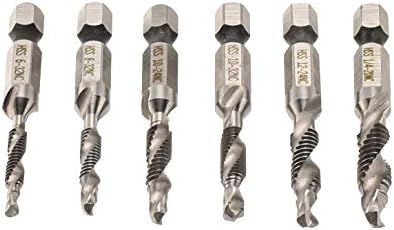 Reddsn White HSS Combinação de parafuso Torneira de broca Conjunto de broca ， Frea de rosca de haste de haste espiral