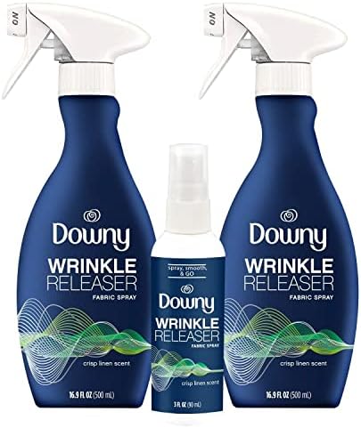 Downy Wrinkle Release Comb Pack Pack Crisp Linen Scent - 16,9 onça + 3 onças
