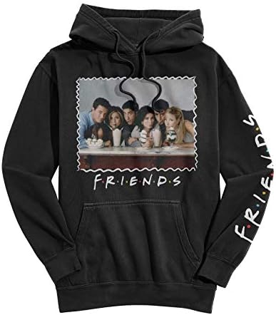 Friends TV Pullover Hoodie com o logotipo icônico de amigos, produto oficialmente licenciado Warner Brothers Product