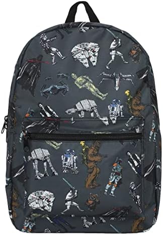 Star Wars Multi Personagem AOP Adult 17 ”Laptop Backpack