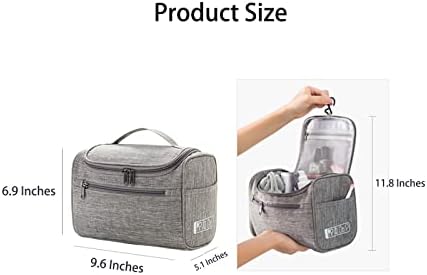 Bolsa de produtos de higiene pessoal portátil uekelu com gancho suspenso, saco de armazenamento de bolsa de cosméticos