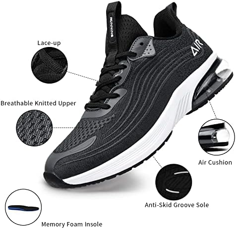 IIV Mens Air Running Shoes Casual Tennis Walking Athletic Gym Fashion Slip leve em tênis