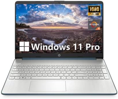 HP Business Laptop Computador, Display de 15,6 FHD, AMD Ryzen 5 5500U, Windows 11 Pro, 16 GB de RAM, 512 GB de SSD, Tipo-C, AC Smart Pin, Fast Charge, SD Card Reader, Long Battery Life, Blue Blue, Durlyfish