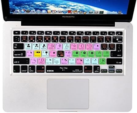 XSKN Final Cut Pro X Atteleiras Teclado Skin 1pc + Teclado de teclado de silicone transparente 1pc para MacBook Air 13 & Pro