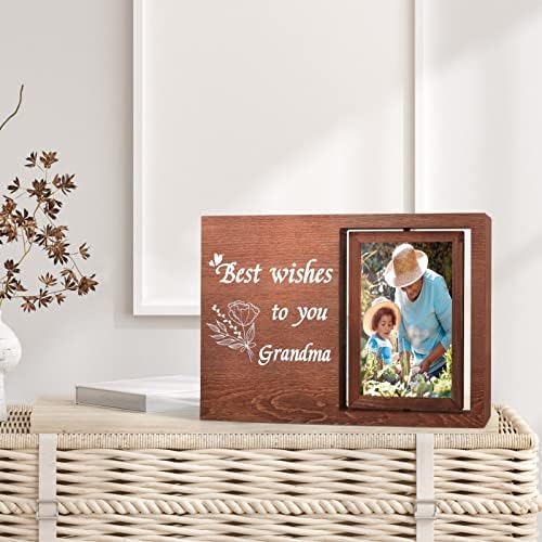 Picture Frames Gift da avó, quadros de imagem memorial presente de neta e neto, presente de mesa para o Dia das Mães,