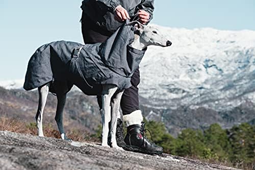 Hurtta Expedition Parka, casaco de cão de inverno, Blackberry, 28 pol.