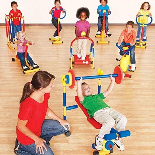 Equipamentos de exercício de diversão e fitness phasfbj para crianças, banco de peso para crianças adequadas para crianças de 6