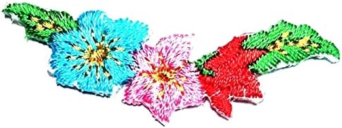 Kleenplus Mini Little Flowers Cartoon Kids Iron em remendos Flores coloridas Estilo de moda de moda bordada Motificação Aplique Decoração