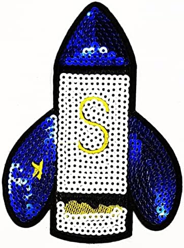Kleenplus 3pcs. Rocha de avião fofo em espaço bordado adesivo de tecido de tecido infantil de desenho animado em costura em lembranças