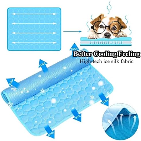 Cachor de refrigeração de cachorro Pet Pet lavável almofadas de resfriamento de manta dormindo tapete de canil, gelo