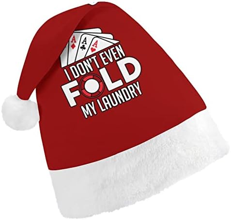 Poker engraçado eu nem dobro meu chapéu de natal de lavander