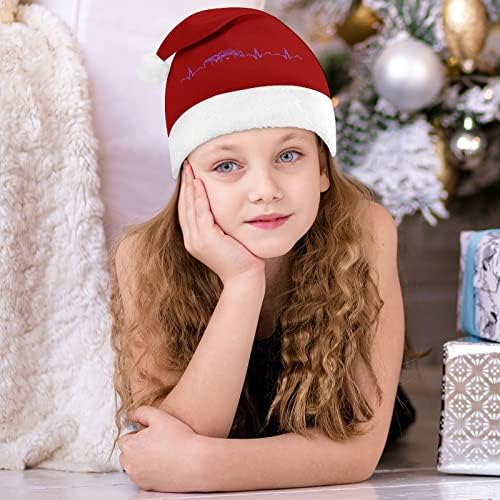 Fotógrafo pluxus chapéu de natal chapéu travesso e belos chapéus de Papai Noel com borda de pelúcia e liner de conforto