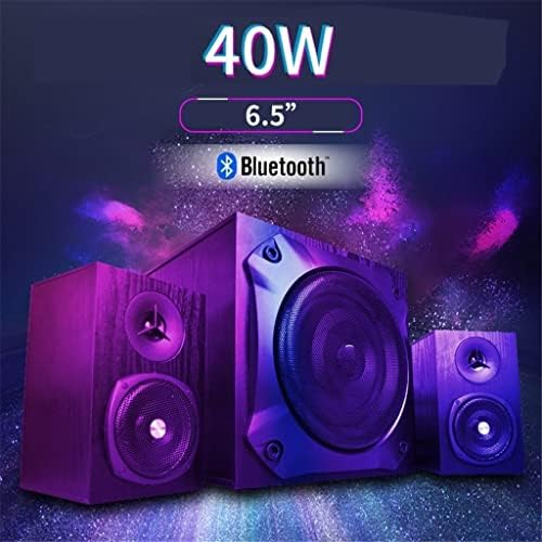 Wenlii Wooden 6,5 Subwoer de 40w Subwoofer Speaker para Andriod/Telefone com Função USB/SD Home Theater