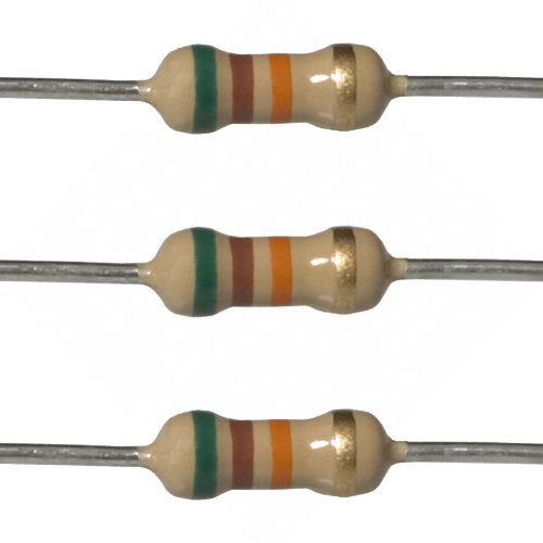 Projetos E 10EP51451K0 Resistores de 51k ohm, 1/4 W, 5%