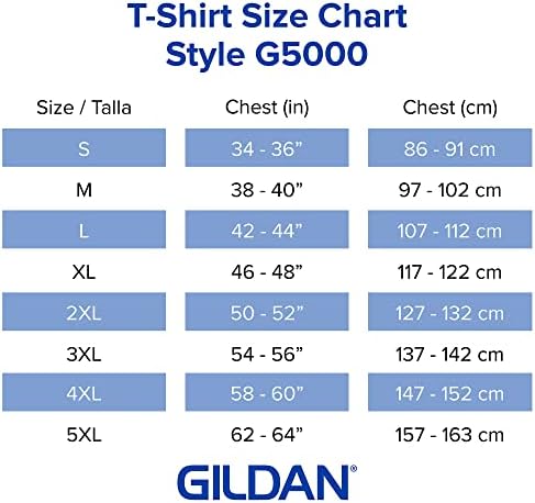Camiseta adulta de algodão pesado adulto, estilo g5000, multipack
