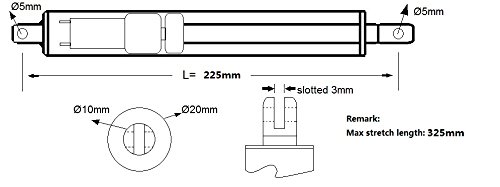 SOVIK 12V 4 polegadas ACTUADOR MICRO LINHELO ATUAL