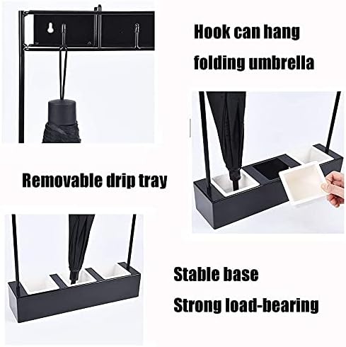 WXXGY Umbrella Stands Home Hotel Metal pode ser pendurado no gabinete de calçados de parede em grande capacidade e poupança de espaço/verde