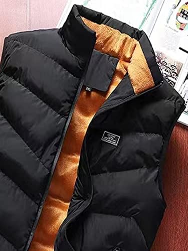 Jaquetas oshho para mulheres - homens letra de letra de bolso zip bolso térmico Casaco de colete