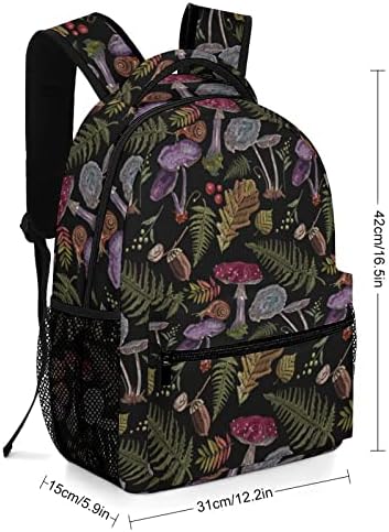 Aparajita Wild Forest Cogumelos Backpack Gift Gifts Fashion Travel Mackpack para homens Mulheres adolescentes crianças