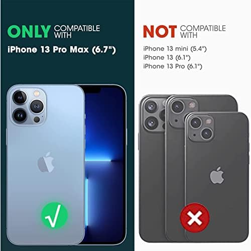 Mgqiling compatível com iPhone 13 Pro Max Magnetic Case-6,7 polegadas, com design de impressão de leopardo para mulheres meninas,