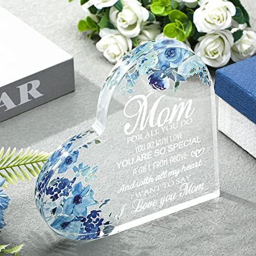Presentes para a mãe Presentes do Dia das Mães Presentes de aniversário para a mãe da filha Son Blue Floral Presens para
