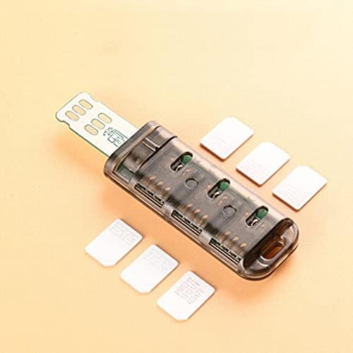 Adaptador Macimo 6-SLOT Multi-leitor Mini SIM Nano com interruptor de controle para 5/6/7/8/x