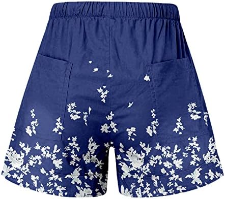 Shorts para mulheres de verão casual de tamanho grande cintura larga perna shorts atléticos camuflagem confortável verão curto com bolsos