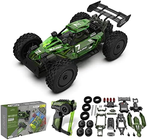Kit de carro desdoni rc para construir 1:18 Building Building Toy 2,4 GHz Controle remoto Diy Car Kit Build Truck Kit Toy Gift para