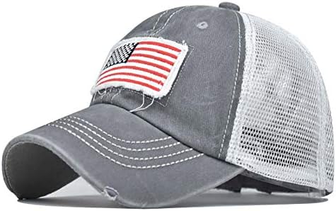Tie-dye Print Baseball Cap para homens homens Ajustável Ponytail Buns Trucker Trucker Plain Summer Baseball Visor Cap Hat,